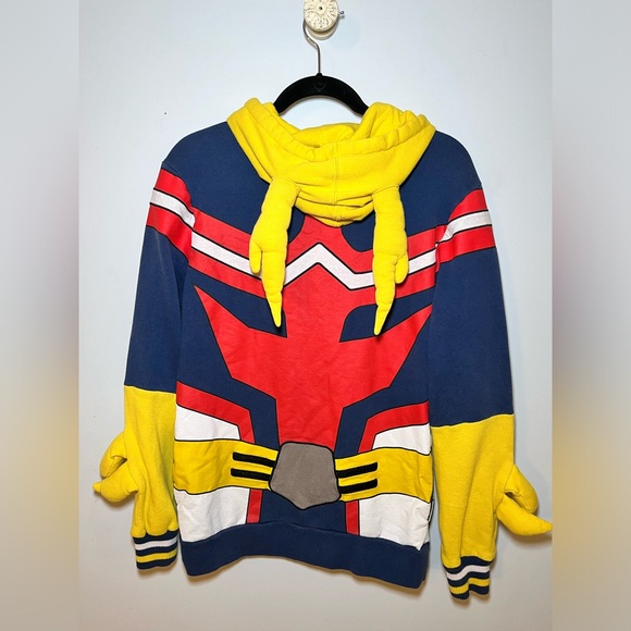 MY HERO ACADEMIA FUNIMATION ALL MIGHT COSPLAY FULL ZIP HOODIE. SIZE SMALL - Picture 8 of 14